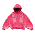 Hot Pink Vintage Oversized Hoodie