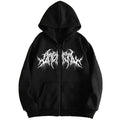 Zip Up Graphic Hoodie